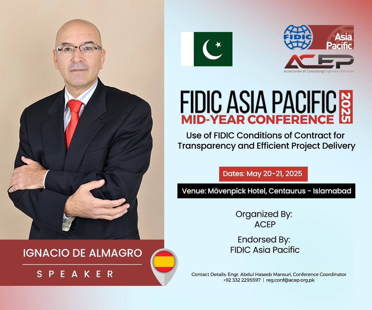 Ignacio de Almagro at FIDIC Asia Pacific Conference